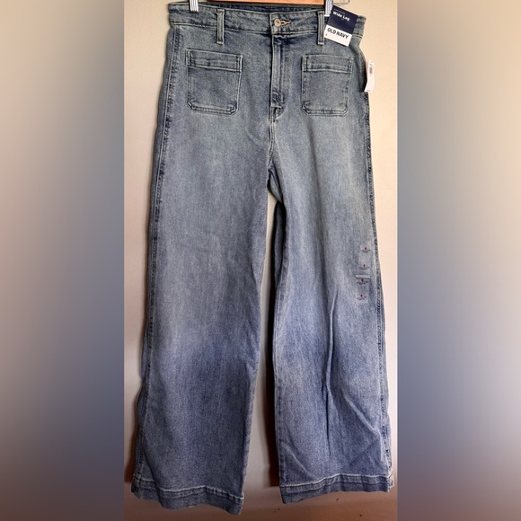 Old Navy Denim - Old Navy Extra High Rise Wide Leg Jeans Light Wash NWT Size 8
